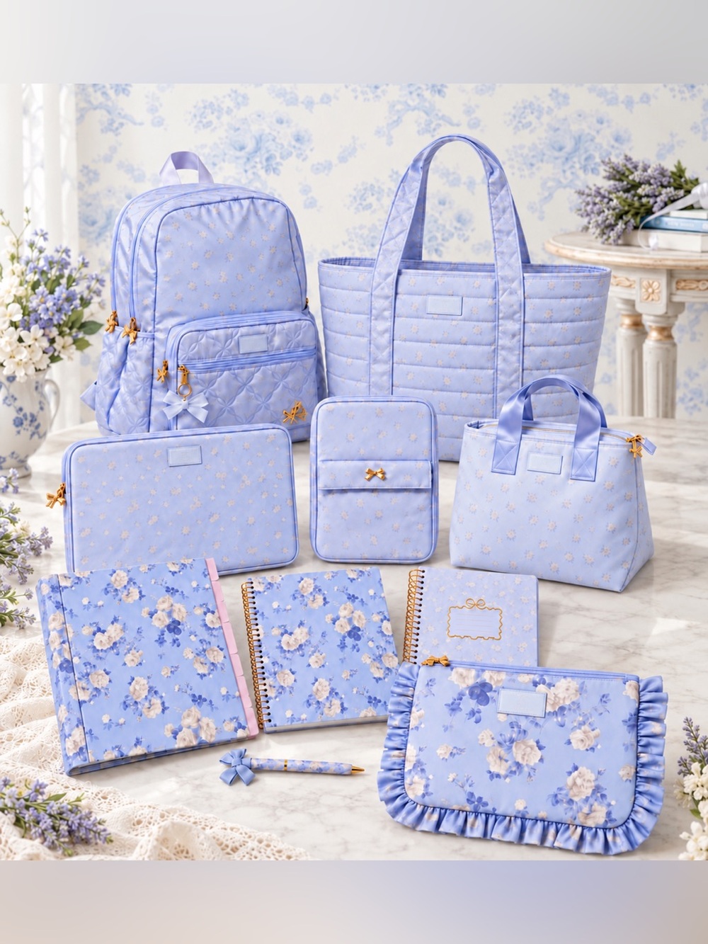 LoveShackFancy x Target Yoobi Whisper Blue 10pc Collection NWT SOLD OUT
